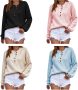 Angashion Women’s Sweaters Casual Long Sleeve 