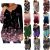 Dressy Tops for Women Casual Floral Printed Tunic Tops Botton Up 