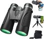 12×42 HD Binoculars for Adults with Phone Adapter