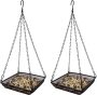Hanging Bird Feeder Tray 2 pack