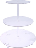Pastry Stand 3 Tier Acrylic Cupcake Display Stand with LED String Lights