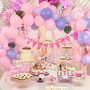 HOLY FUN 173PCS Pastel Pink& Purple Balloons Garland Arch Kit