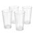 Amazon Basics Tritan Hammered Highball Glasses – 21-Ounce, Set of 4