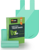compostable trash bags with handle