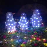 MIANHT 3Pcs Lighted Penguin Christmas Decoration