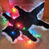 ZZWXWA Aunt Cat’s Light String Decoration Carpet
