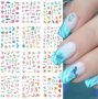 12pcs//Big Sheet Ocean Animal Summer Nail Water