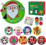 Christmas Toddlers Activities 10 Pieces Paper Plates Crafts Kids DIY Art&Craft Set