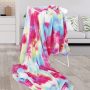 Colorful Tie Dye Throw Blankets ￼