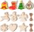 100 PCS DIY Wooden Christmas Ornaments Unfinished Predrilled Wood