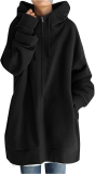 Womens Hooded Sweatshirt Jacket