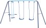 JYGOPLA 2 in 1 Metal Swing Set with Glider