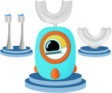 Ultrasonic Kids U Shaped Electric Toothbrush