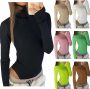 Women’s Turtle Mock Neck Bodysuits Long Sleeve 