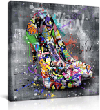 Bathroom – Banksy Art Modern Artwork Ready to Hang 14″ x 14″
