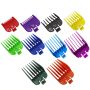 10pcs Color Hair Clipper Guard Combs Professional Hair Trimmer 