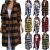 Womens Winter Coats Wool Blend Plaid Shirt Jacket