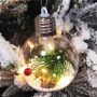 LED Transparent Round Christmas Balls Ornaments