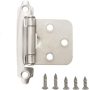 2pcs Self Closing Kitchen Inset Cabinet Hinges