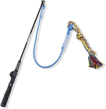 Flirt Pole Interactive Toys for Dogs Chase and Drag