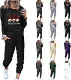  Womens Lounge Sets 2 Piece Outfits Crewneck Casual