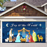 Christmas Decorations Garage Door Banner Cover