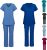 Scrub Sets for Woman 2 Piece Working Uniform Short Sleeve