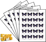 CO Butterfly invitations exclusive,5Sheet,100PCS,