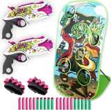 LUPPLE Pink Toy Gun Shooting Games Gifts