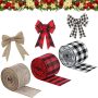 Christmas Buffalo Plaid Ribbon for Christmas