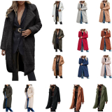 Fuzzy Fleece Long Coats 