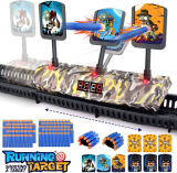 Growsly Moving Digital Shooting Target with 100 Pcs Foam Darts