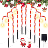 Christmas Candy Cane Pathway Marker Lights