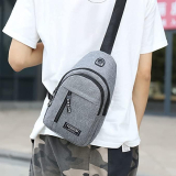Waterproof Strap Bag Crossbody Sling Backpack with USB Hole
