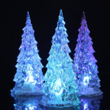 OLOPE 3PC Lighted Christmas Trees