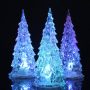 OLOPE 3PC Lighted Christmas Trees