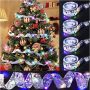  OLOPE 4pcs Christmas Ribbon Lights 52.4ft (4×13.1ft) 