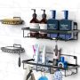 YAWSOUP Shower Caddy Shelf with Hooks Storage Rack Organizer