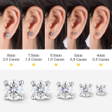 Moissanite Stud Earrings