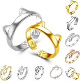  Simple Open Adjustable Ring 