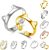  Simple Open Adjustable Ring 