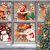 Christmas Window Stickers Decals Decorations