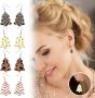 ZZWXWA Cute Female Christmas Tree Earrings