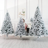 ZZKHGo Snow Flocked Christmas Tree