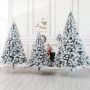 ZZKHGo Snow Flocked Christmas Tree