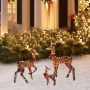 OLOPE Lighted Christmas Deer Outdoor Yard Decorations