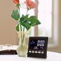 Digital Alarm Clock LCD Electric Weather Display Temperature