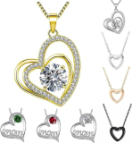 Heart Necklaces Gifts for Women Teen Girls