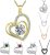 Heart Necklaces Gifts for Women Teen Girls