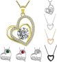 Heart Necklaces Gifts for Women Teen Girls